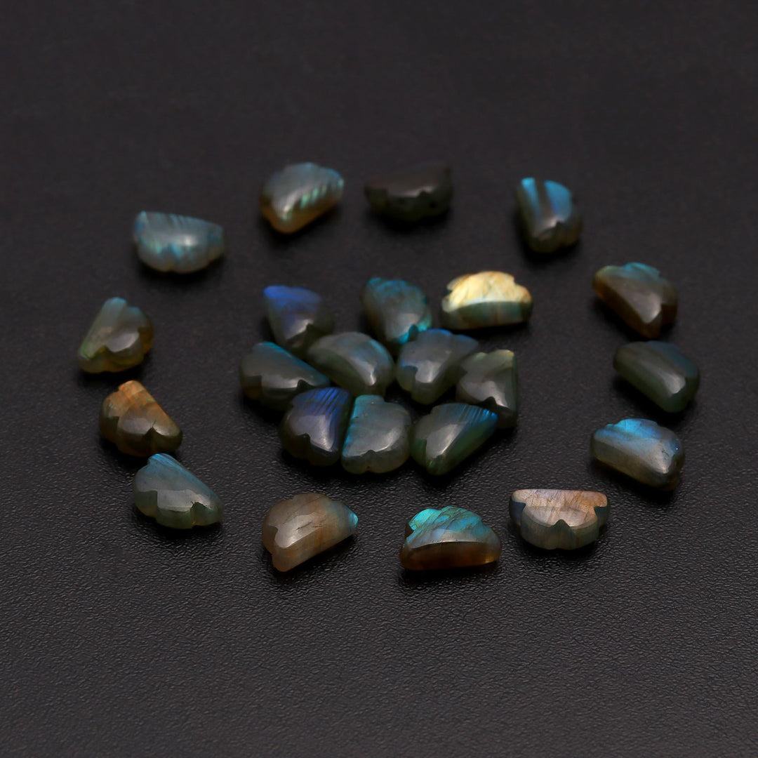 Flashy Labradorite Clouds Shape Gemstone Beads, Labradorite Smooth Cloud Briolette's, Rainy Black Rainbow Cloud for Jewelry Making, 12 MM