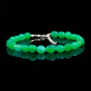 Green Chrysoprase Smooth Tumble Beads Bracelet, Chrysoprase Nuggets Shape Beads Bracelet, Jewelry Gifts, Fancy Jewelry/Anklet for Girls