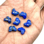 Load image into Gallery viewer, Natural Lapis Lazuli Butterfly Shape Beads, Blue Lapis Hand Carved Butterfly Briolettes, Gemstone Carving Beads, 13 MM Mini Butterfly Charms