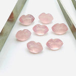 Load image into Gallery viewer, Natural Rose Quartz Lips Shape Beads, Faceted Hand carved Pink Quartz Lip Shape Charms for Jewelry Making, 12X8 MM