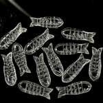 Load image into Gallery viewer, Natural Crystal Quartz Fish Carving Beads, Clear Quartz Carved Fish Gemstone, Jewelry Making Gemstone, 10X30MM