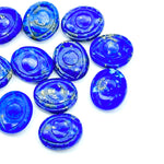 Load image into Gallery viewer, Natural Lapis Lazuli Evil Eye Briolettes Beads, Blue Lapiz Lazuli Evil Eye Carved Beads, Evil Eye Protection Gemstone Beads, 10X12 MM