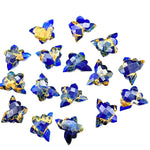 Load image into Gallery viewer, Mohave Turquoise Butterfly Gemstone, Dark Ocean Blue Mohave Copper Turquoise Butterfly, Handmade Faceted Butterfly Carving Beads, 14x10 MM