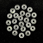 Pretty Crystal Quartz Donut Shape Carving, AAA Crystal Quartz Donut Shape Beads, Loose Donut Shape Charm Beads, Energy Healing Stones, 6 MM