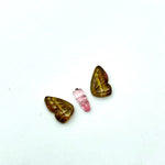 Load image into Gallery viewer, Natural tourmaline Butterfly Shape Carving, Hand carved tourmaline Butterfly loose carving, carved butterfly jewelry for Making 21x9mm.