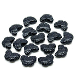 Load image into Gallery viewer, AAA Black Sunstone Butterfly Shape Beads, Black Sunstone Hand Carved Butterfly Briolettes, Gemstone Carvings, 13 MM Mini Butterfly Charms
