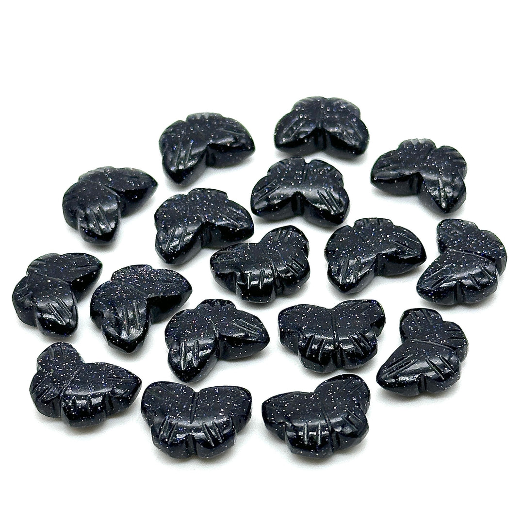 AAA Black Sunstone Butterfly Shape Beads, Black Sunstone Hand Carved Butterfly Briolettes, Gemstone Carvings, 13 MM Mini Butterfly Charms