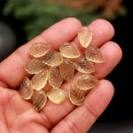 Load image into Gallery viewer, Natural Lemon Quartz Leaf Shape Briolettes, AAA Lemon Quartz Hand Carved Leaf Shape Gemstone Beads, Leaf Beads, 14 MM Loose Leaf Charms