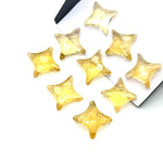 Load image into Gallery viewer, Natural Citrine Ninja Star Shape Beads, AAA Citrine Ninja Star Shape Gemstone Briolette's, 11X15 MM Jewelry Making Star Shape Gemstone Beads