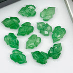 Load image into Gallery viewer, Natural c Shape Carving Gemstone Beads, 9X13 MM Leaf Shape Loose Briolette's, Green Leaves For Jewelry, Wholesale Beads