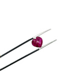 Load image into Gallery viewer, Pretty Ruby Corundum Heart Shape Beads, AAA Red Ruby Hand Carved Faceted Heart Shape Briolettes, Loose Gemstones, 10 MM, Red Ruby Dyed Beads