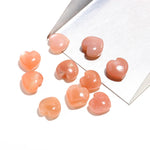 Load image into Gallery viewer, Natural Peach Moonstone Heart Shape Briolette's, AAA Moonstone Smooth Heart Shape Beads, Gemstone Carved Charm for Jewelry Making 12 MM