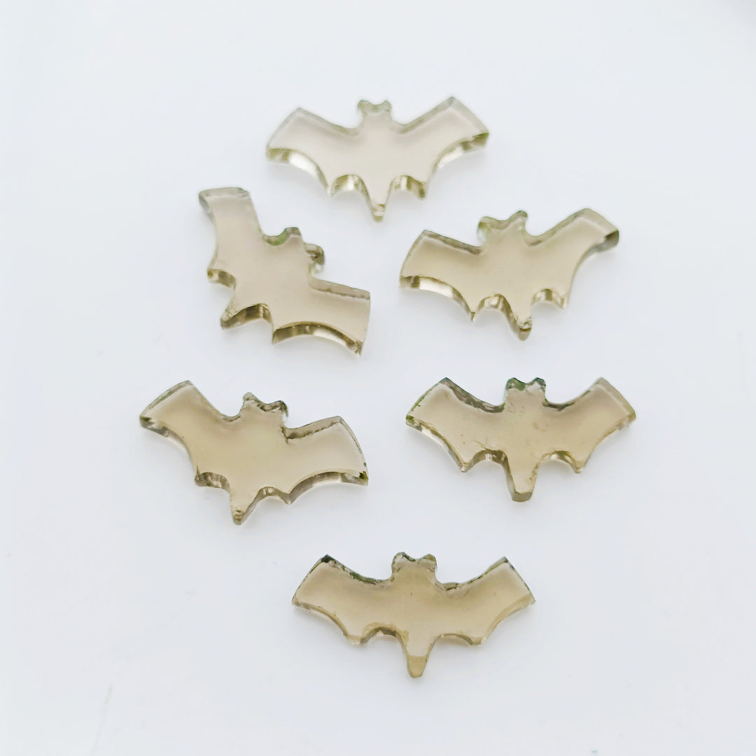 2,3,4,5 Pcs Natural Smokey Quartz Hand Carved Bat Shape, Bat Shape Gemstone For Jewellery, Bat Shape Gemstone, 20X10 mm