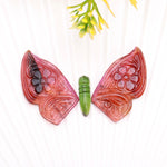 Load image into Gallery viewer, Hand Carved Tourmaline Butterfly Gemstone: AAA Pink &amp; Green Loose Stone