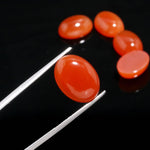 Load image into Gallery viewer, Natural Carnelian Oval Shape Beads, Hand Carved Smooth Gemstone Beads, Loose Carving Beads, Carnelian Oval Charms for Jewelry Making 12X16MM