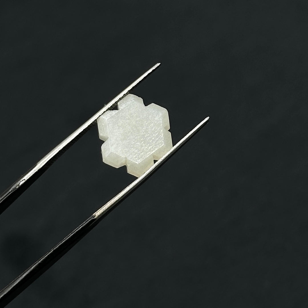 Natural White Moonstone Flower Shape Beads, Carved Flower Shape Gemstone, Flashy Labradorite Carving Beads, 11 MM Loose Beads for Jewelry
