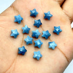 Load image into Gallery viewer, Mini Blue Opal Star Shape Briolettes, Hand Carved Faceted Star Beads, Wholesale Loose Gemstone Star Charm, Jewelry Making Star 8 MM