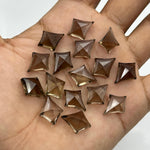 Load image into Gallery viewer, Smoky Quartz Kite Shape Gemstone Beads, Hand Carved Faceted Kite Shape Beads, Kite Shape Charms for Jewelry Making, 16 MM Gemstone Carvings