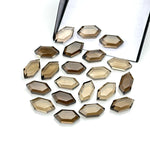 Load image into Gallery viewer, Natural Smokey Quartz Hexagon Beads, New Fancy Shape Charms For Jewelry, 7X14 Geometrical Shape Gemstone Beads, Wholesale Carving Beads