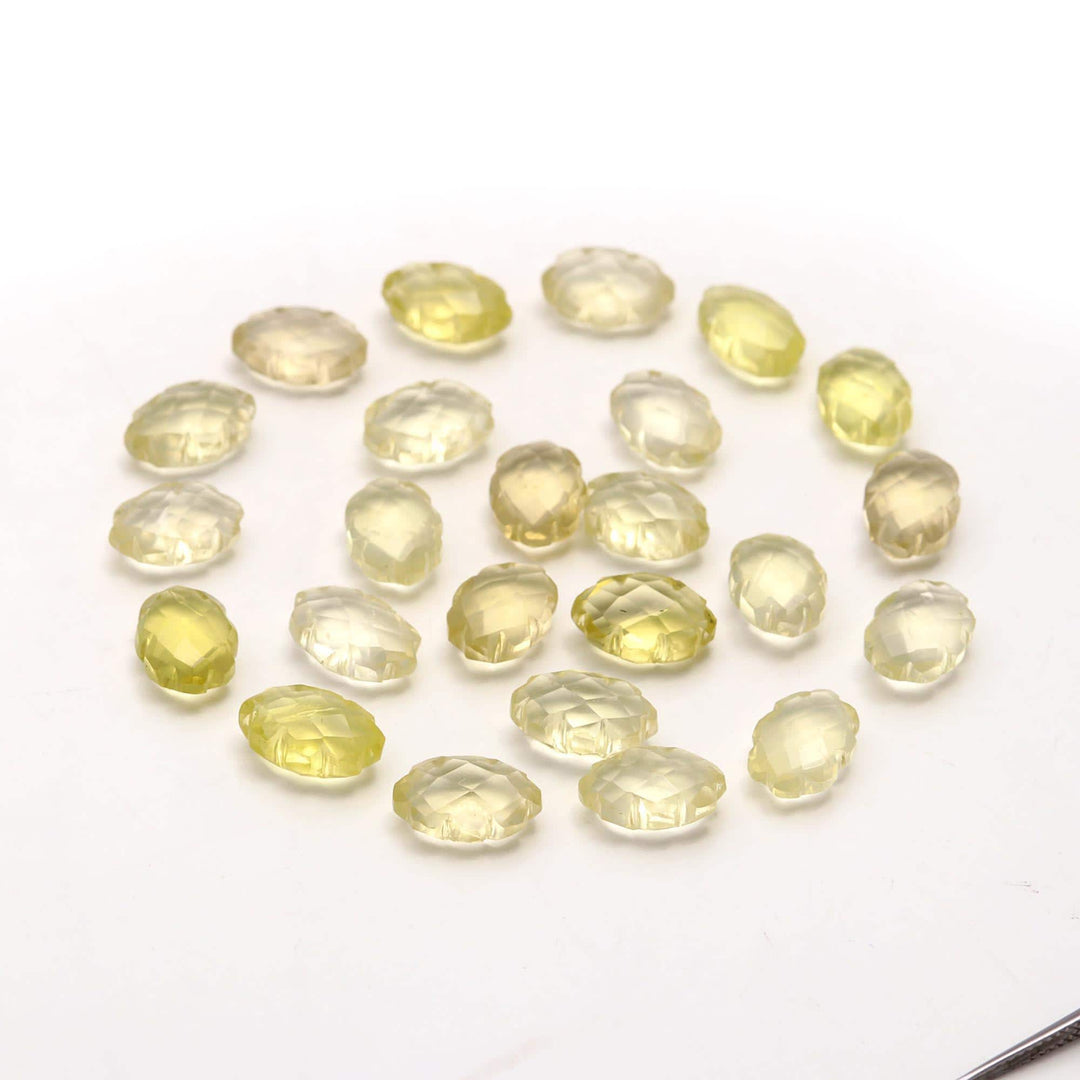 AAA Lemon Quartz Clouds Shape Beads, Natural Lemon Quartz Faceted Cloud Shape Beads, Carved Cloud Gemstone Charms, 12 MM Loose Briolettes