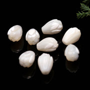 Mother of Pearl Tulip Shape Drill Beads for Jewelry Making, 12 MM Top to Bottom Drill