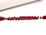 Load image into Gallery viewer, AAA Red Ruby Corundum Onion Shape Carved Briolettes, Ruby Faceted Onion Shape Beads, 7-7.5 MM Hand Carved Onion Beads for Jewelry Making