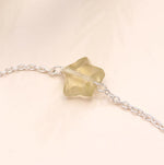 Load image into Gallery viewer, Natural Lemon Quartz Star Beads Bracelet, Lemon Quartz Healing Star Beads Jewelry, 925 Silver Bracelet Fancy Bracelet for Girls, 8 MM