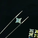 Load image into Gallery viewer, Flashy Labradorite Ninja Star Shape Carving Beads, Fancy Star Shape Gemstone Beads, 11X15 MM Jewelry Making Star Shape Briolettes Beads