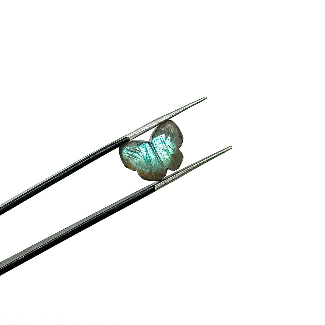 AAA Flashy Labradorite Butterfly Shape Beads, Blue Labradorite Carved Butterfly Briolette, Labradorite Gemstone, 13 MM Loose Wholesale Beads