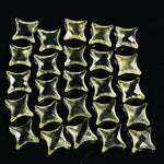 Load image into Gallery viewer, Natural Lemon Quartz Ninja Star Shape Carving Beads, Ninja Star Shape Gemstone Beads, 11X15 MM Jewelry Making Beads, Star Shape Briolettes