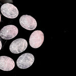 Load image into Gallery viewer, Natural Rose Quartz Carved Oval Shape Beads, Hand Carved Gemstone Beads, Loose Carving Beads 12X16 MM Rose Quartz Oval Charms