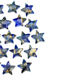 Load image into Gallery viewer, Dark Blue Copper Turquoise Star Shape Beads, Blue Turquoise Faceted Star Beads, Gemstone Carving Beads, Hand Carved Star Charms 10 MM