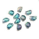 Load image into Gallery viewer, Green Fluorite Clouds Shape Beads, Multi Fluorite Smooth Cloud Shape Beads, Carved Cloud Gemstone Charms, 12 MM, Loose Carved Briolettes
