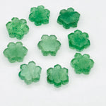 Load image into Gallery viewer, Beautiful Green Strawberry Flower Shape Beads, Hand Carved Flower Shape Gemstone, 11 MM Hexagon Shape Charm Beads For Jewelry, Cut Stones