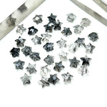 Load image into Gallery viewer, Super Cute Natural Black Rutile Star, Faceted Stars Shape Beads, Jewelry Making Loose Gemstone, Faceted Hand Carved Gemstone, 8 mm