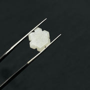 Natural White Moonstone Flower Shape Beads, Carved Flower Shape Gemstone, Flashy Labradorite Carving Beads, 11 MM Loose Beads for Jewelry