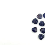 Load image into Gallery viewer, AAA+ Natural Iolite Shell Shape Beads, 8 MM Hand Carved Seashells, Tiny Carved Beads, Shell Charms, Jewelry and Craft Making
