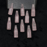 Load image into Gallery viewer, Tiny Natural Rose Quartz Bottle Carving, Bottle Shape Carved Gemstone, Jewelry Making Charms, 7X21 MM Chakra Healing Gemstone Beads