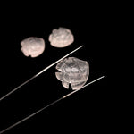 Load image into Gallery viewer, Genuine Rose Quartz Fish Shape Beads, Pink Quartz Fish Hand Carved Beads, Marine Fishes, Deep Sea Gemstone Fishes 16X17 MM, Fish Pendant