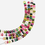Load image into Gallery viewer, Faceted Watermelon Tourmaline Rondelle Beads: 5-6mm, 4 Inch Strand