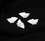 1 Pc Carved Mother of Pearl Butterfly Shape Beads, Natural Mop Hand Carved Butterfly Gemstone, White Luster Pearl Stones, 29 MM