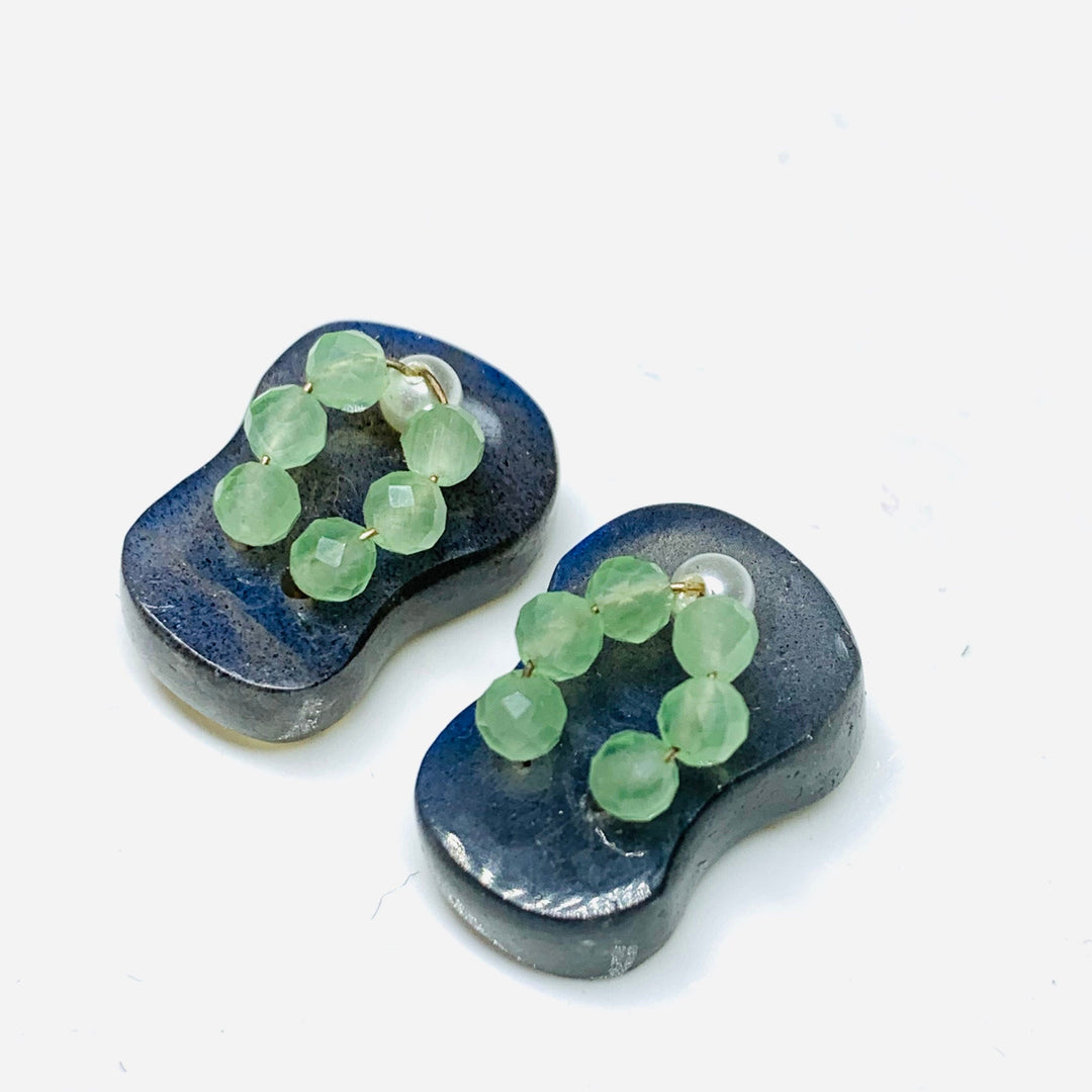 1 Pair, 100% Natural Labradorite  Slipper Shape Gemstone, Carved Gemstone, Loose Gemstone, Slipper Shape Gemstone, 18X11 mm