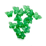Load image into Gallery viewer, 2,3,4,5 pcs Green Strawberry Butterfly Shape Carving, Handmade Carved Butterfly Gemstone, Animal Beads For Jewelry, Fancy Beads 14x10 MM