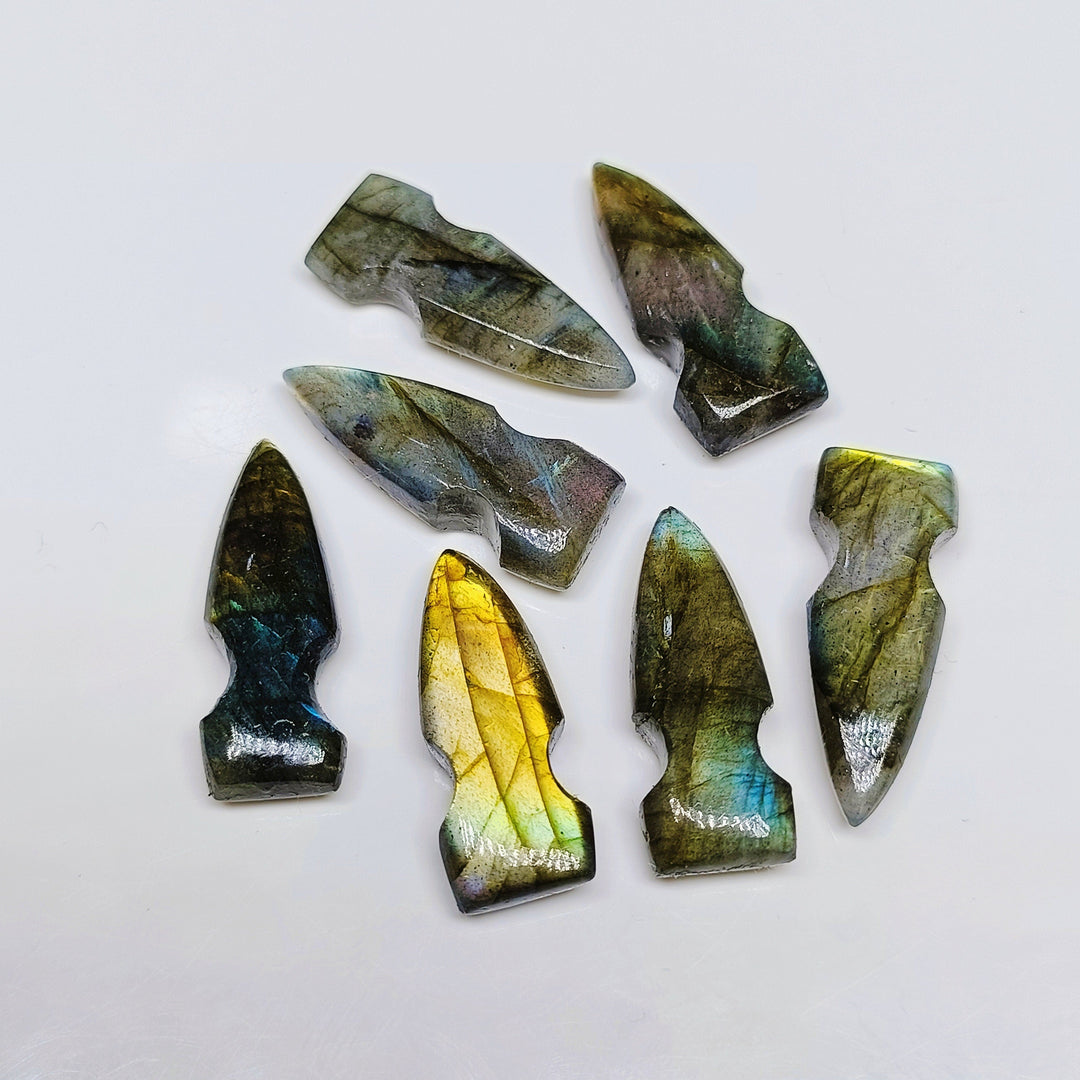 2,3,4,5,6 100% Natural labradorite Bullet Shape Carving, Hand carved Bullet shape Gemstone, carved Gemstone jewelry Making,26X10 mm.