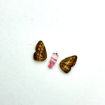 Load image into Gallery viewer, Natural tourmaline Butterfly Shape Carving, Hand carved tourmaline Butterfly loose carving, carved butterfly jewelry for Making 21x9mm.