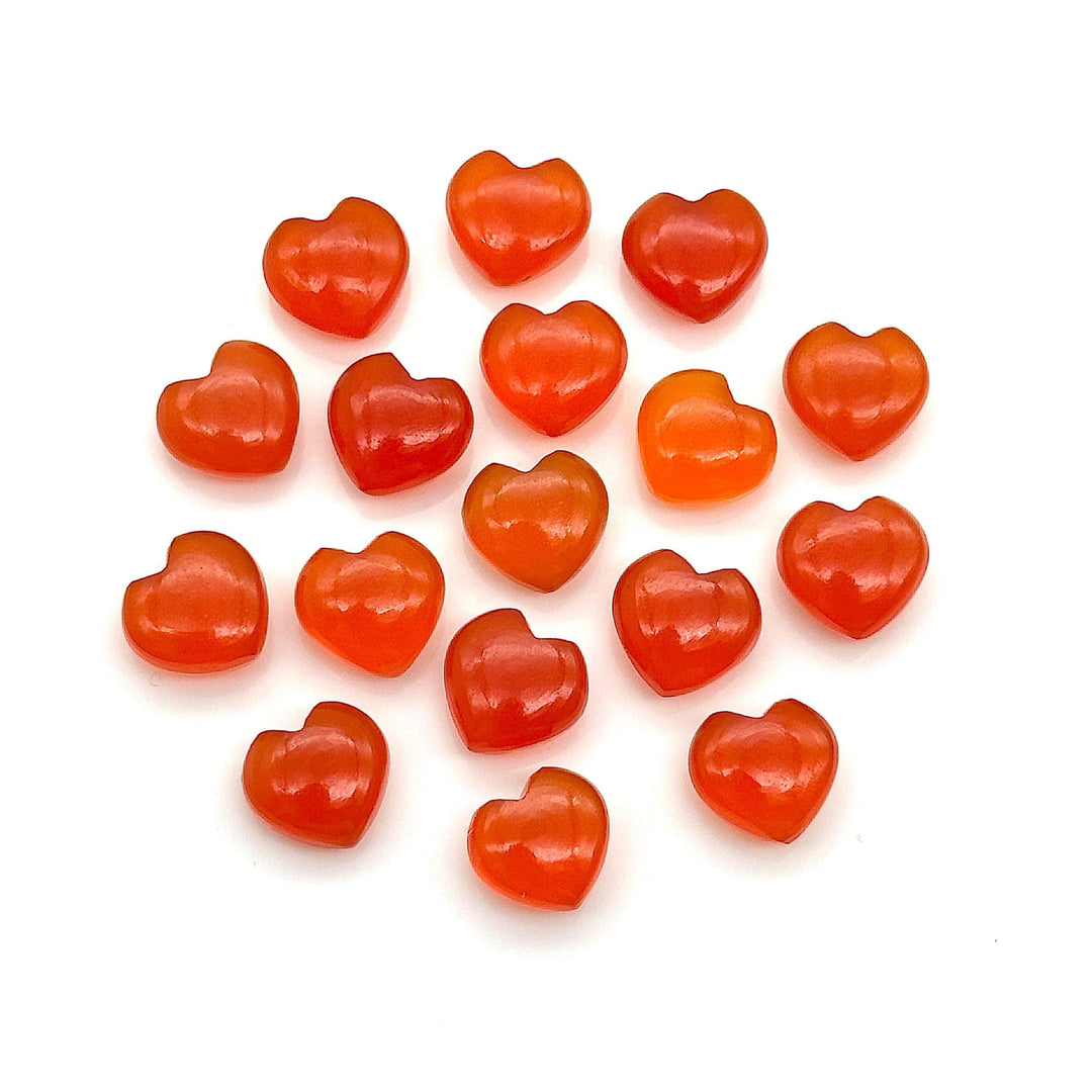 Juicy Carnelian Heart Shape Beads, Smooth Carnelian Heart Shape Briolette's, AAA Hand Carved Heart Charm, 10 MM, Heart Craft Beads