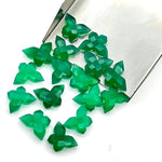 Load image into Gallery viewer, 2,3,4,5 pcs Natural Green Onyx Butterfly Shape Carving, Hand Carved Butterfly Shape Faceted Gemstone, Animal Jewelry, Fancy Beads 14x10 MM