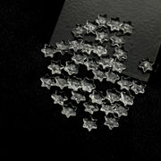 Superb Natural Crystal Quartz Stars Briolette, AAA Clear Crystal Star Shape Beads, 6 MM Star Shape Gemstone for Jewlery, 6 Sides Carved Star