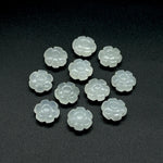 Load image into Gallery viewer, Hand Carved White Moonstone Flower Shape Beads, Genuine Moonstone Flower Shape Carving, Jewelry Making Loose Gemstone Charms, 12 MM