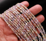 Load image into Gallery viewer, Multi Color Herkimer Quartz Diamond Beads, Colorful Herkimer Straight Drill Diamond Gemstones, 4-6 MM, Diamond Necklace Beads